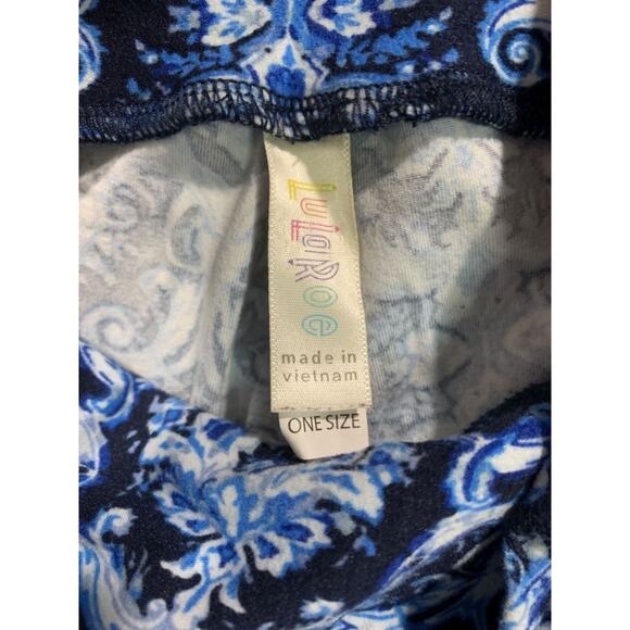 One Size LulaRoe Womens Leggings 3 Pair Assorted Purples Blues - Picture 5 of 8